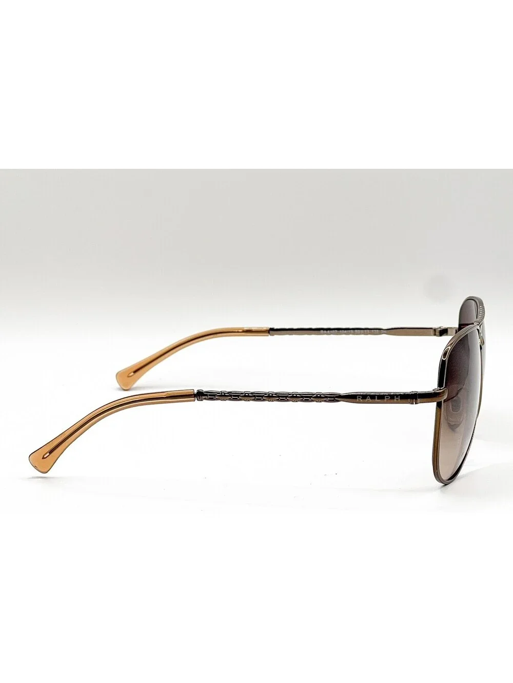 Ralph Lauren RA4107 104 13 Brown Tortoise Aviator Authentic Sunglasses 59-13-135